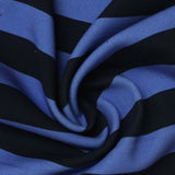Blue Horizontal-Stripe Jersey Knit — photo 2