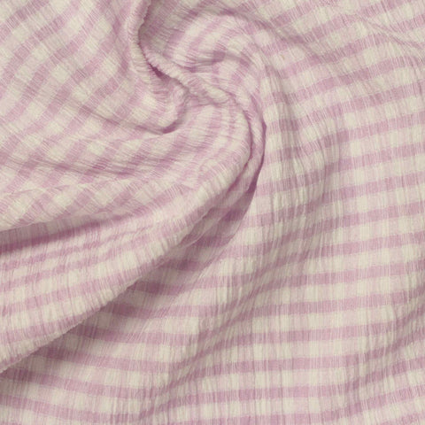 Light Purple Check Warp Knit