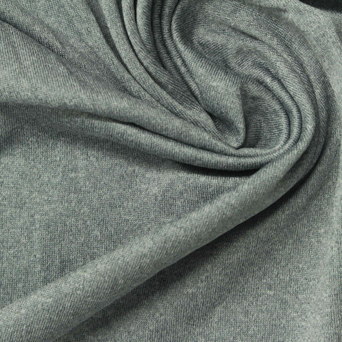 Grey Marl Jersey Knit, Polyester, 140 gsm