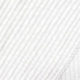 Cotton Polyester Stretch Rib Knit Fabric, 155 gsm — White — photo 2