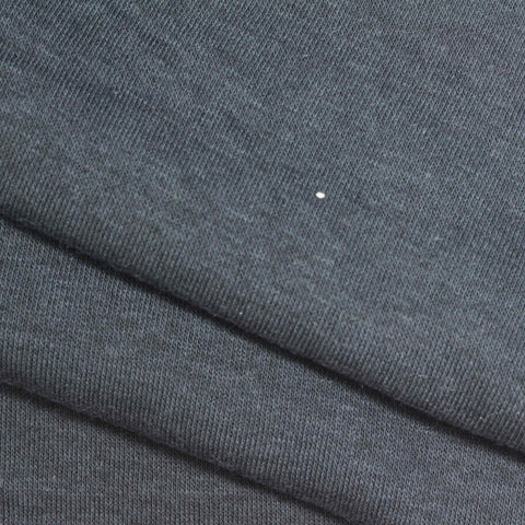 Brushed Polyester Cotton French Terry Fabric, 250 gsm, 160 cm — Grey