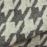 Grey Houndstooth Knit, Polyester — photo 2