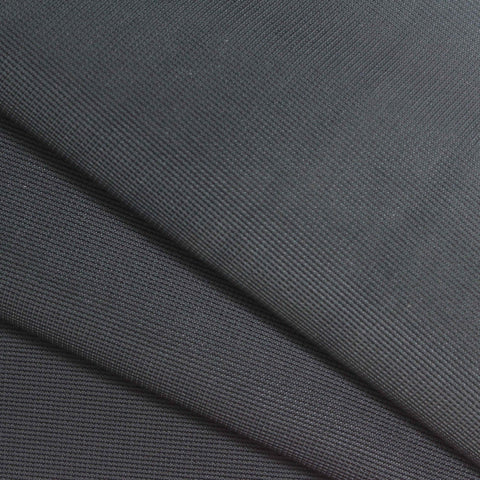 Black Ribbed Rib Knit, Polyester