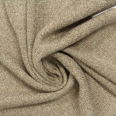 Dark Brown Heathered-Marl Chunky Knit, Viscose-Poly