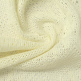 Cream Openwork Pointelle Knit, Polyester — photo 2