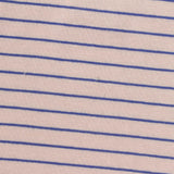 Blue Horizontal-Stripe Jersey Knit, Cotton — photo 2