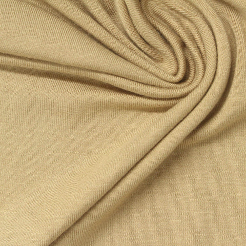 Viscose Stretch Jersey Knit Fabric, 230 gsm, 160 cm — Khaki