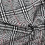 Black Plaid Jacquard, Viscose-Poly — photo 2