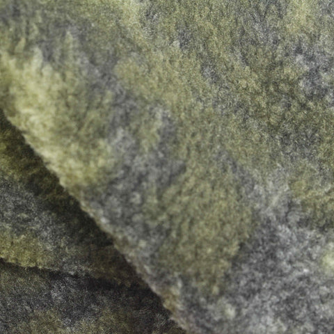 Olive Camo Sherpa Fleece, Polyester