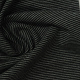 Dark Grey Horizontal-Stripe Jersey Knit, Cotton-Modal — photo 2