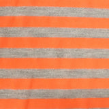 Orange Diagonal-Stripe Jersey Knit, Polyester — photo 2