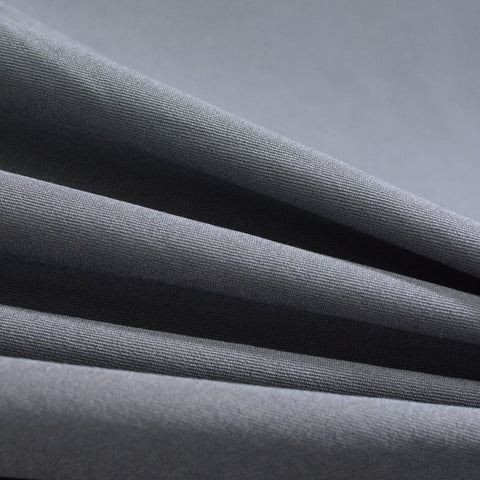 Cotton Polyester Stretch Twill Fabric, 220 gsm, 136 cm — Grey, ref EF-7388