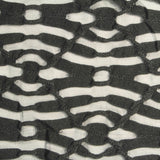 Black Wavy-Animal Print Jacquard, Polyester — photo 2