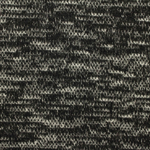 Black Marl Scuba Knit, Poly-Viscose