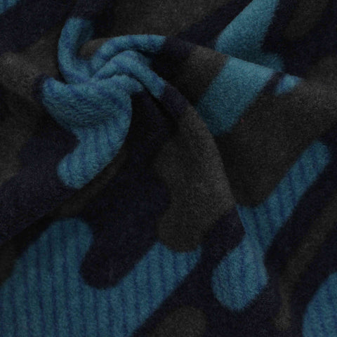 Blue Camo Fleece, Polyester