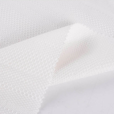 White Geometric-Hexagon Jacquard, Cotton