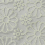 Off-White Floral Organza, Nylon — photo 2