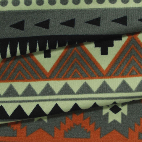 Black Zigzags Milk Silk Knit, Polyester