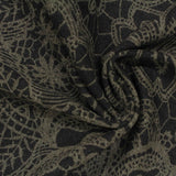 Jacquard Viscose Nylon Stretch Ponte Knit Fabric, 370 gsm — Brown — photo 2