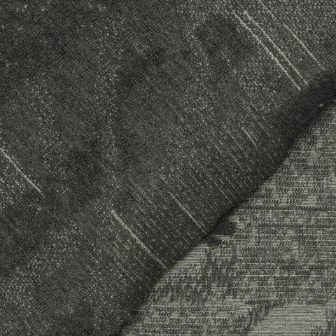 Dark Grey Abstract Jacquard, Poly-Tencel Lyocell