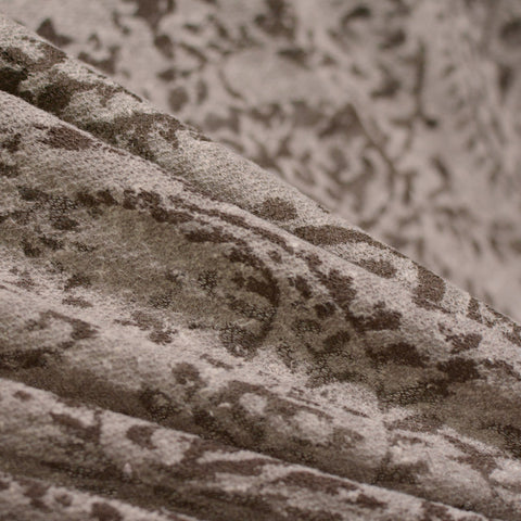 Dark Brown Damask Chunky Knit, Poly-Cotton