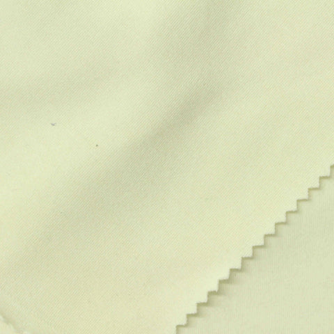 Pale Yellow Interlock Knit, Acrylic-Cotton