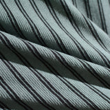 Dark Grey Vertical-Stripe Knit, Poly-Viscose — photo 2