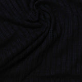 Jacquard Cotton Polyester Knit Fabric, 260 gsm, 130 cm — Black — photo 2