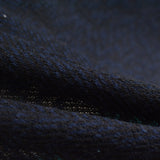 Dark Blue Chevron Chunky Knit, Cotton-Poly — photo 2