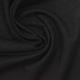 Slub Viscose Nylon Stretch Piqué Knit Fabric, 270 gsm — Black — photo 2