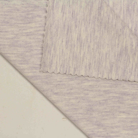 Light Purple Marl Jersey Knit, Viscose