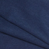 Brushed Polyester Cotton French Terry Fabric, 240 gsm, 175 cm — Navy — photo 2