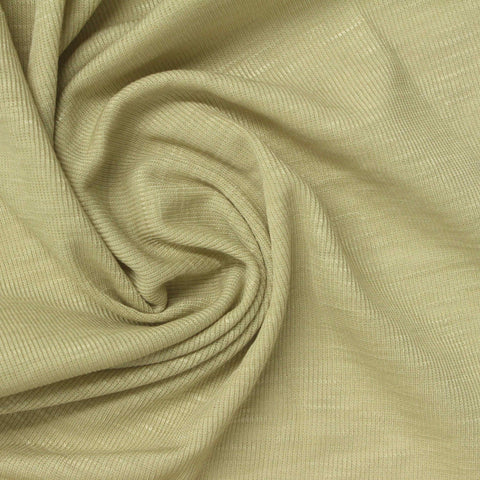 Tencel Lyocell Polyester Rib Knit Fabric, 150 gsm, 167 cm — Khaki