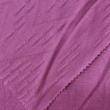 Magenta Eyelet Pointelle Knit, Cotton-Modal — photo 2
