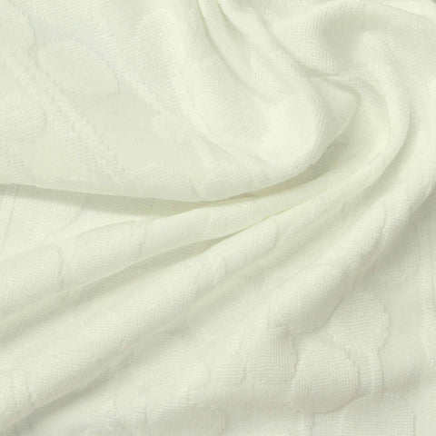 Off-White Abstract-Circle Pointelle Knit, Polyester