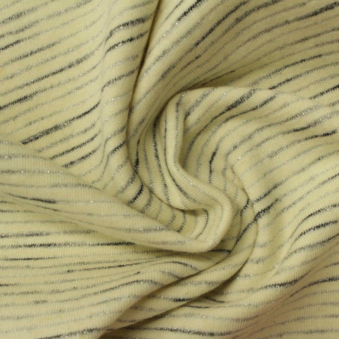 Dark Grey Stripes Knit, Cotton-Poly