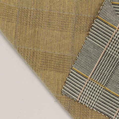 Black Houndstooth Jacquard, Polyester, 260 gsm, 165 cm