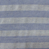 Blue Diagonal-Stripe Chunky Knit, Cotton — photo 2