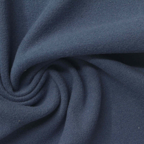 Polyester Stretch Velvet Fabric, 260 gsm, 188 cm — Navy
