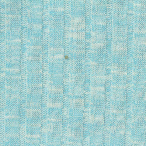 Light Blue Marl Rib Knit, Poly-Viscose, 210 gsm