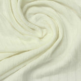 Viscose Stretch Rib Knit Fabric, 158 gsm, 140 cm — White — photo 2