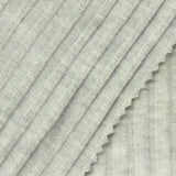 Brushed Polyester Viscose Stretch Rib Knit Fabric, 213 gsm, 152 cm — Grey — photo 2
