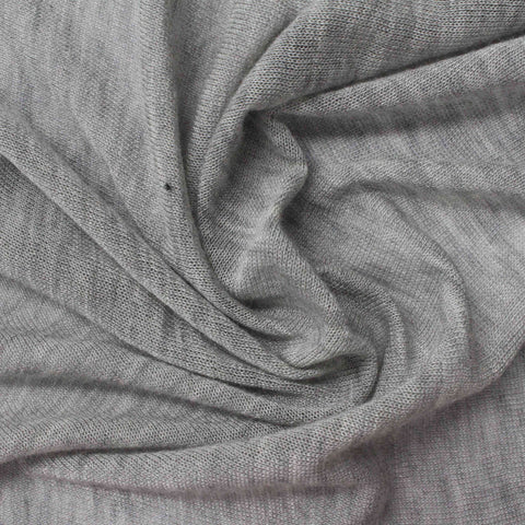 Light Grey Marl Jersey Knit, Viscose, 215 gsm