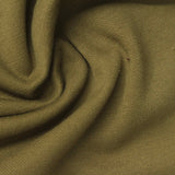 Brushed Polyester Cotton Rib Knit Fabric, 300 gsm, 166 cm — Khaki — photo 2