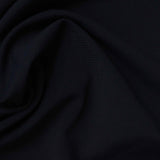 Nylon Stretch Linen-Look Fabric, 210 gsm, 150 cm — Black — photo 2