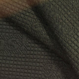 Dark Olive Tone-on-Tone Jacquard, Polyester — photo 2