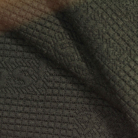 Dark Olive Tone-on-Tone Jacquard, Polyester