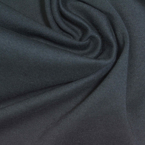 100% Cotton Interlock Knit Fabric, 195 gsm, 176 cm — Navy