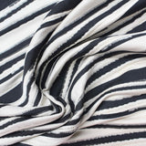 Black Horizontal-Stripe Jacquard, Polyester — photo 2