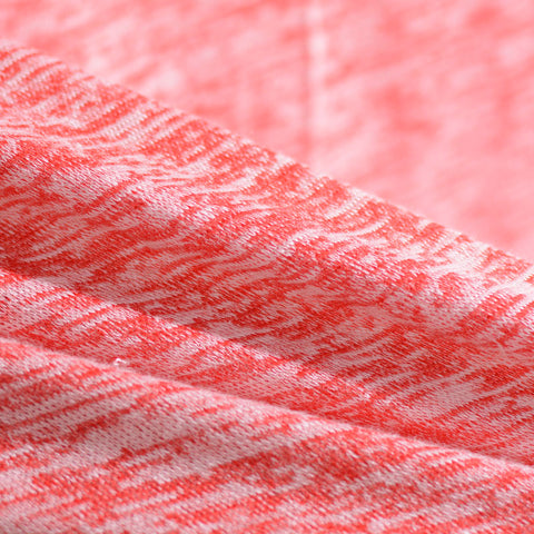 Red Marl Chunky Knit, Poly-Viscose, 135 gsm